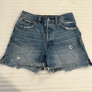 Abercrombie & Fitch High Rise 4” Denim Short Sz. 27/4